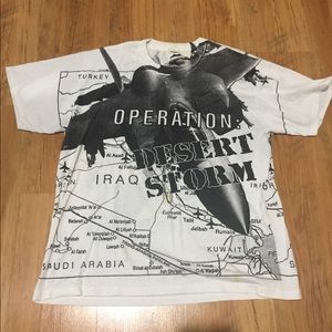 Vintage 1991 desert storm operations t shirt